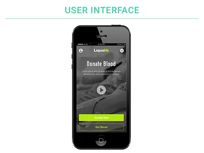 Liquid Life User Interface app blood donation mobile ngo online uiux
