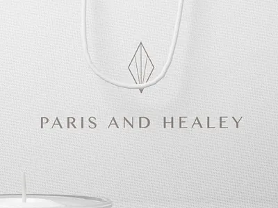 Paris and Healey packaging design brand business company cosmetic crest fashion identity logo mark monogram shape symbol