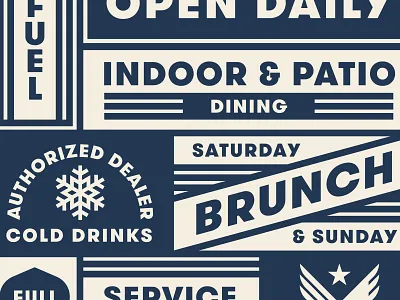 Fuel Cantina pt. II bird cold gasoline restaurant snow station type typography