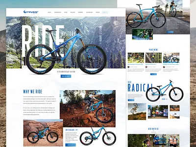 Pivot Cycles Redesign bicycle bike clean cycling grid iphone x minimal mobile mountain bike outdoor product website