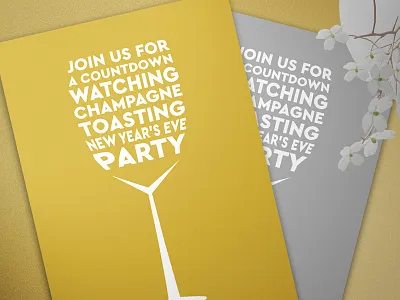 Invitation Template - New Year's Eve 2018 champagne champagne glass countdown new year new years new york ring in the new year wine glass