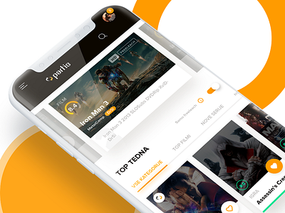 Mobile Homepage - Partis Redesign iphonex mobile partis redesign torrent ui ux