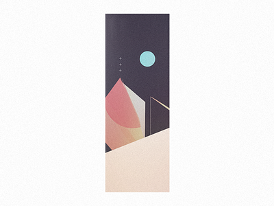 night dark geometric minimal tall vertical