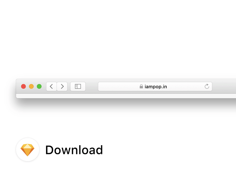 Safari Sketch mockup browser download free freebie interface kit mockup safari sketch ui user