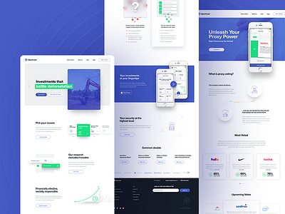 OpenInvest part II app blue color invest investing iphone x mobile app wheel