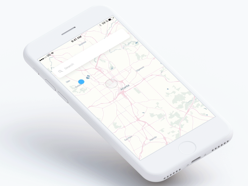 Search system animation booking design iphone personal search ui ux