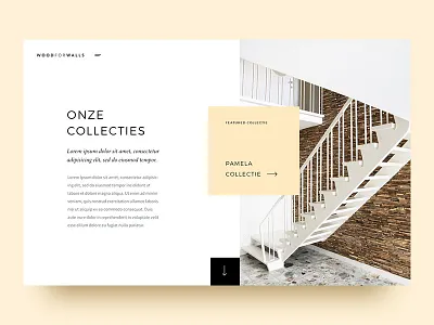 Collections - Above Fold colletction design fold minimal spacing ui ux