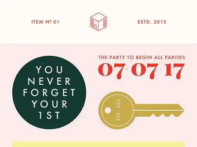 Sticker Sheet for a Party brandhouse cherry design favor green illustration party pink red sheet sticker