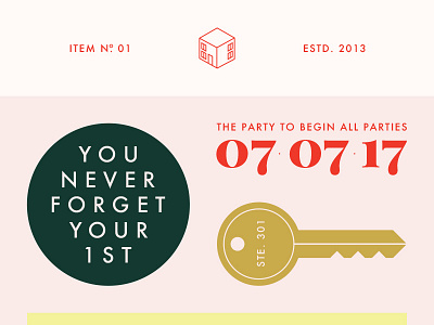 Sticker Sheet for a Party brandhouse cherry design favor green illustration party pink red sheet sticker