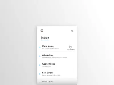 087 - Tooltip 087 action daily ui email inbox mark read tip tool tip uiux