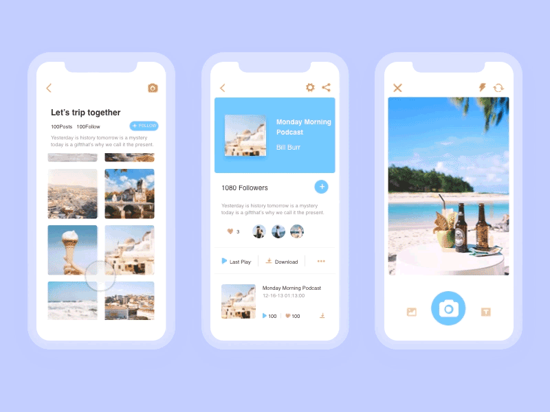 Student work －Diao Han app dayu gif ios iphone music ui