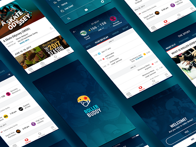 Roller Buddy (Roller Derby App) app event iphone match mobile play by play research rollerbuddy rollerderby sport ui ux
