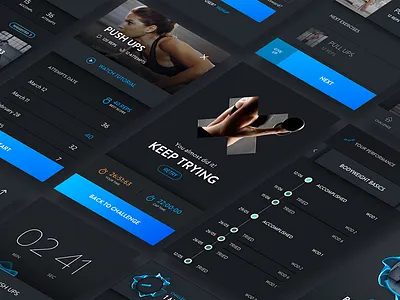 Workout of the day - 4 app feedback fitness profile progress training ui ux wod workout