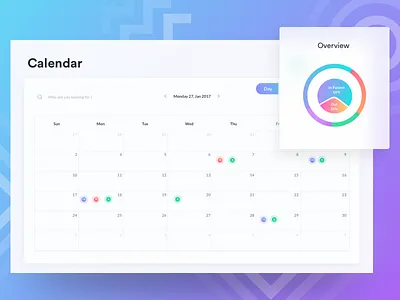 Calendar Desktop version app application calendar clean interface johnyvino layout minimal note reminder ui ux