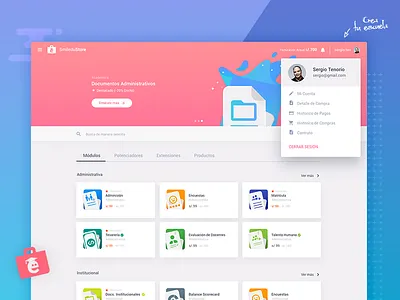 Virtual shop prototype app design interactive design shop software store ui ux web