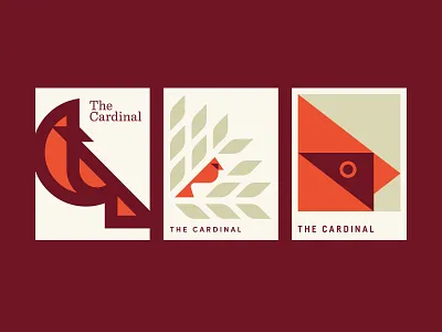 Conclave bird cardinal leaves red tree