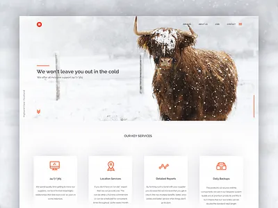 Matrixscape IT clean design home minimal page webpage