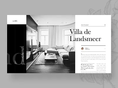 A.IIX agency calligraphy clean grid logo photo portfolio real estate typography ui ux web