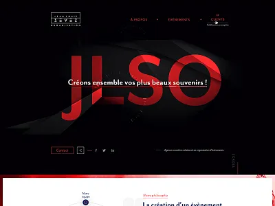 JLSO conception design event full identity mystery showcase storytelling webdesign website wordpress