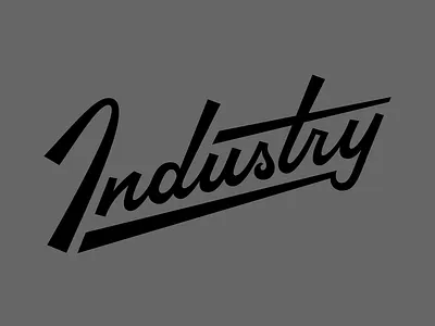 Industry Logotype brand custom hand industry lettering logo logotype type typography