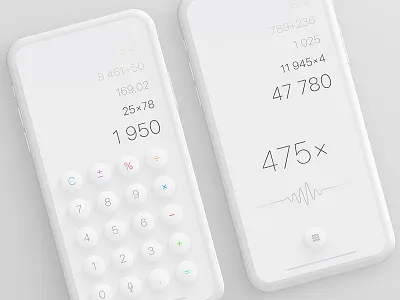 Calculator app with voice recognition calculator dailyui recognition voice