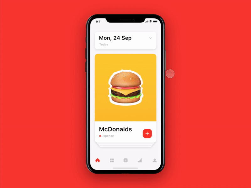 Y-Cash App animation app calendar cards cash eleken finance money payment swipe