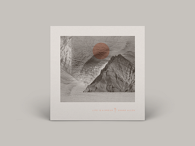 Album Sleeve album flower illustration mountains record sun typography water