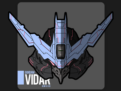 Gundam Vidar bandai gundam head vector vidar