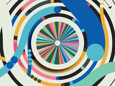 Script & Seal Color Wheel bird bright car colors data dataviz explosion infographic money wheel