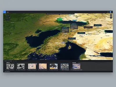 Live Sensor Picker dashboard data gis information interaction layer map uav ui ux web