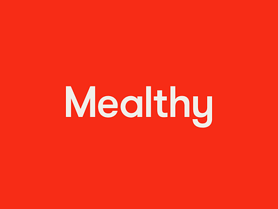 Mealthy Logo branding food icon logo recipe startup typography