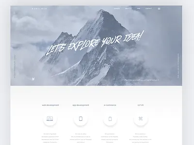 RebelWeb clean design home minimal page webpage