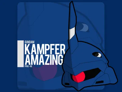 Gundam Kampfer Amazing amazing bandai gundam head kampfer vector