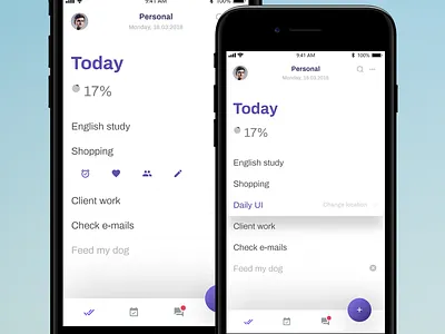 ToDo list app - list view ios list manager mobile note task todo