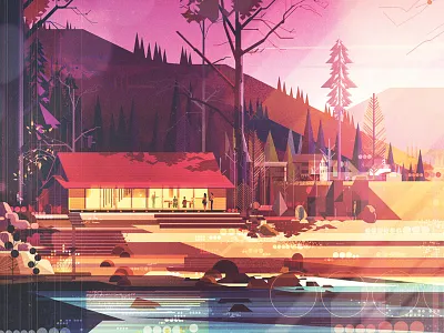 Fast Company architecture building graphic illustration japan landscape light nature texture