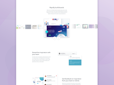 Reinventing the moodboard animation clean design homepage interface landing page ui user interface ux website
