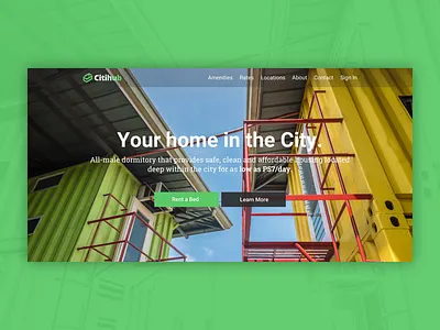 Citihub Web Design booking design visual web