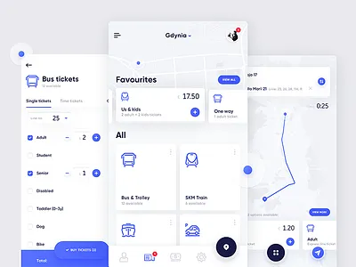 Mobilet app booking flat icons ios mobile tickets transport travel ui ux