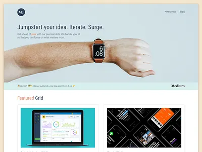 #Exploration | Landing page design using Hero Image design flat landing ui web