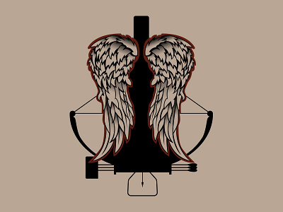 Daryl Dixon Soccer-Themed Badge badge crossbow daryl daryl dixon soccer badge the walking dead twd walking dead wings