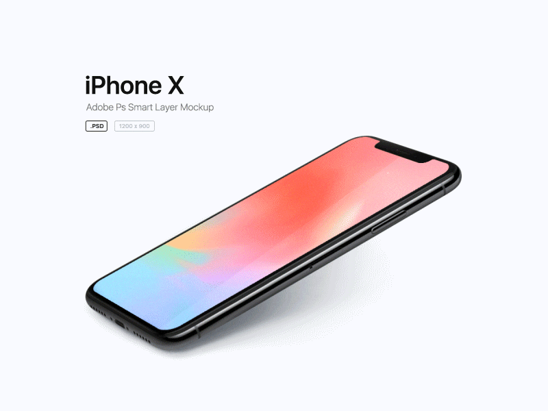 iPhone X Live-Mockup (Freebie) apple device free iphone iphone x live mobile mockup phone photoshop psd x