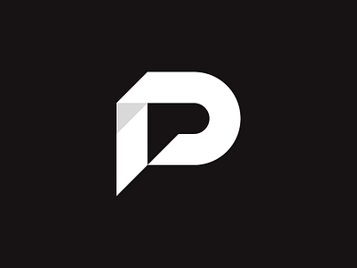P angles circles curves grid lines logo mark monogram outline p ratios