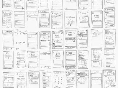 Midzi sketches app iphone midzi product wireframes
