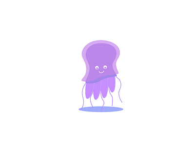 A Little Jellyfish draw illustration sea