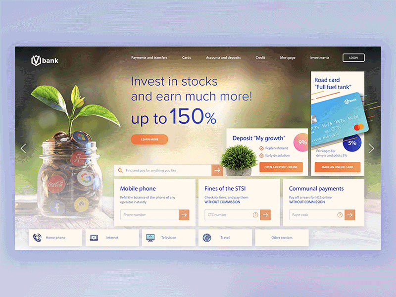 Bank's marketplace motion bank card finance marketplace payment