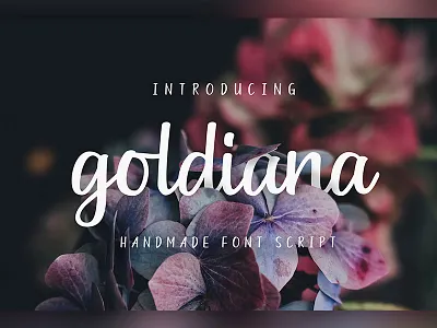 Goldiana - Font Script beautiful calligraphy cursive font free handmade header lettering ligature logo typography