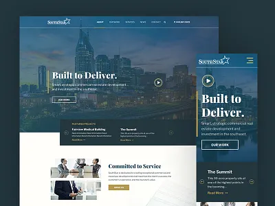 SouthStar Website Design nashville real estate development service southeast tennessee web design website