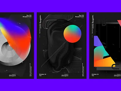 New Baugasm Tutorial a poster every day baugasm daily poster graphic design iridescent poster tutorial