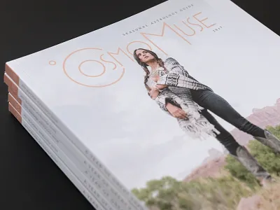CosmoMuse Seasonal Guide art direction astrology editorial design magazine print yearly guide