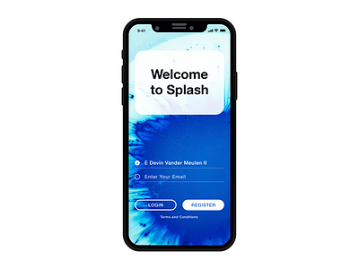 Daily UI Challenge #001 — Sign Up app blue challenge daily dailyui japan splash tokyo ui